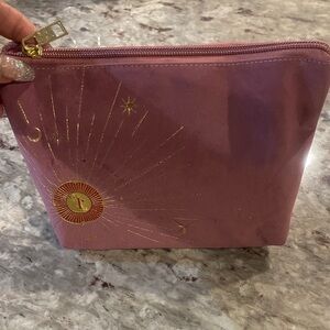 Thalia Sodi:Pink Woman’s Makeup Bag with Gold Accents (BRAND NEW)